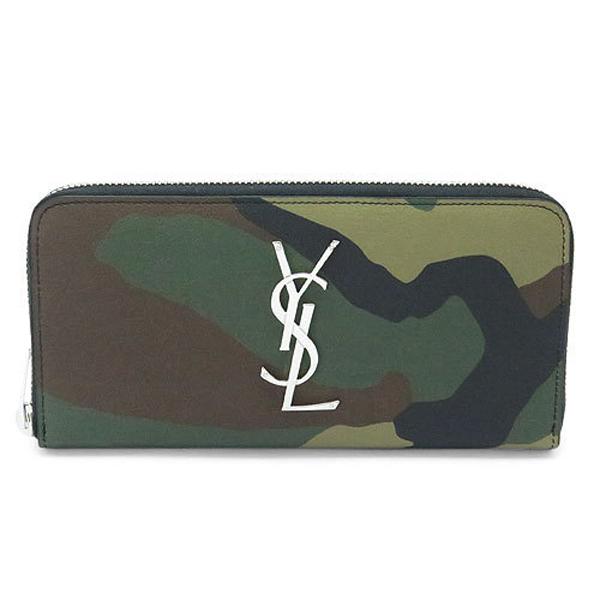 サンローラン財布 コピー パリ 長財布 レザー370776 CW81N 3066/CAMOUFL.KAKI